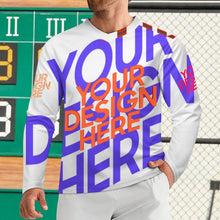 Lade das Bild in den Galerie-Viewer, Herren / Männer Rugby Trikot langes T-Shirt WL mit Foto Design Motiv Text selbst gestalten und bedrucken (Simple Design)
