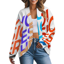 Lade das Bild in den Galerie-Viewer, Multi-Image-Druck Damen / Frauen Pullover Strickjacke mit weit überschnittenen Schultern und langen Ärmeln LM561 mit Fotos Muster Text Logo selbst gestalten und bedrucken
