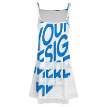 Lade das Bild in den Galerie-Viewer, Einzelbilddruck Damen / Frauen Unterkleid mit Spitzenbesatz SDS2520 mit Fotos Muster Text Logo selbst gestalten und bedrucken
