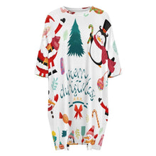 Lade das Bild in den Galerie-Viewer, Damen Plus Size Nachthemd aus Eisseide | Schlafshirt mit Foto (XL)
