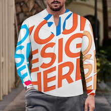 Lade das Bild in den Galerie-Viewer, Multi-Image-Design Herren / Männer Schnelltrocknendes T-Shirt aus Eisseide mit unregelmäßigem V-Ausschnitt MWL698 mit Foto Design Motiv Text selbst gestalten und bedrucken
