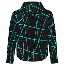 Lade das Bild in den Galerie-Viewer, Long Sleeved Hooded Shirt Jacket Line Curve
