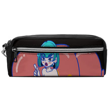Lade das Bild in den Galerie-Viewer, Leder Mäppchen personalisiert | Doppelfach Etui (Litschi-Optik)
