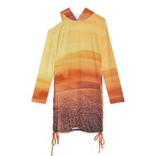 Lade das Bild in den Galerie-Viewer, Personalisiertes Off-Shoulder Hoodie-Kleid | Designer Geschenk für Sie
