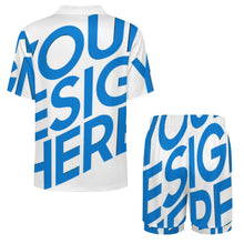 Lade das Bild in den Galerie-Viewer, Damen / Frauen Kurze Schlafanzug Shorty Pyjama Set LM093 mit Foto Design Motiv Text selbst gestalten und bedrucken

