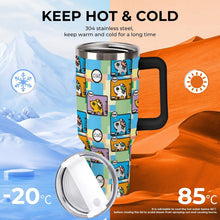 Lade das Bild in den Galerie-Viewer, Personalisierter 40oz Edelstahl-Tumbler mit Griff und UV-Druck
