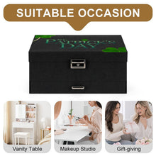 Lade das Bild in den Galerie-Viewer, Triple-layer Suede Jewelry Box St. Patrick's Day, Clover
