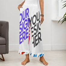 Lade das Bild in den Galerie-Viewer, Multi-Image-Druck Damen / Frauen Rüschen Pyjamahose NSHYBSK mit Foto Design Motiv Text selbst gestalten und bedrucken
