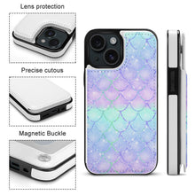 Lade das Bild in den Galerie-Viewer, iPhone 15 Flip Case personalisiert | Kartenfach &amp; 360° Schutz | UV-Druck
