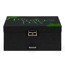 Lade das Bild in den Galerie-Viewer, Triple-layer Suede Jewelry Box St. Patrick's Day, Clover
