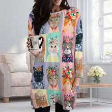 Lade das Bild in den Galerie-Viewer, Oversized Tunika-Sweatshirt | Mit Taschen &amp; Po-bedeckend (2XS-6XL)
