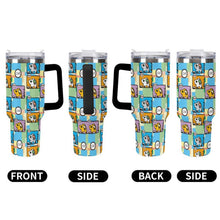 Lade das Bild in den Galerie-Viewer, Personalisierter 40oz Edelstahl-Tumbler mit Griff und UV-Druck
