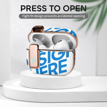 Lade das Bild in den Galerie-Viewer, Voll Druck Apple Airpods Pro 2 Kopfhörer Hülle Schutzhülle Case Cover (Schnalle mit galvanisiert) mit Fotos Muster Text Logo selbst gestalten und bedrucken
