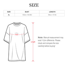Lade das Bild in den Galerie-Viewer, Damen Plus Size Nachthemd aus Eisseide | Schlafshirt mit Foto (XL)
