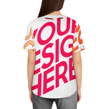 Lade das Bild in den Galerie-Viewer, Damen / Frauen Baseball Trikot J80T mit Foto Design Motiv Text selbst gestalten und bedrucken
