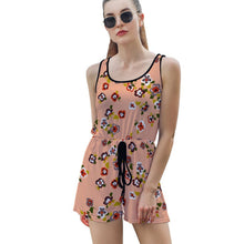 Lade das Bild in den Galerie-Viewer, Personalisierter Damen Romper | Tie-Waist &amp; All-Over-Print
