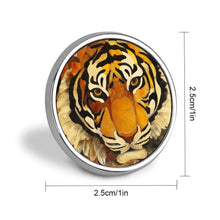 Lade das Bild in den Galerie-Viewer, Personalisierbarer Runder Anstecker – 2,5 cm Metall-Pin mit Wunschmotiv
