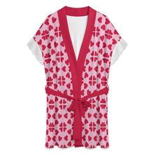 Lade das Bild in den Galerie-Viewer, Personalisierter Morgenmantel mit Spitze | Kimono selbst gestalten
