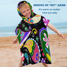 Lade das Bild in den Galerie-Viewer, Kinder Kapuzenhandtuch personalisieren | Poncho mit Namen
