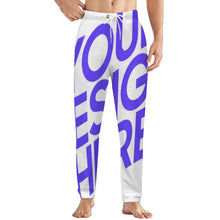 Lade das Bild in den Galerie-Viewer, Einzelbild-Design Herren / Männer Plüschiger lockerer Zuhause Pyjamahose LM071 mit Foto Design Motiv Text selbst gestalten und bedrucken
