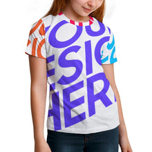 Lade das Bild in den Galerie-Viewer, Voll Druck Reiner Baumwolle Kinder T-Shirt ET mit Foto Design Motiv Text selbst gestalten und bedrucken
