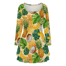 Lade das Bild in den Galerie-Viewer, Square Neckline Ruffled Mini Dress 1 (48)
