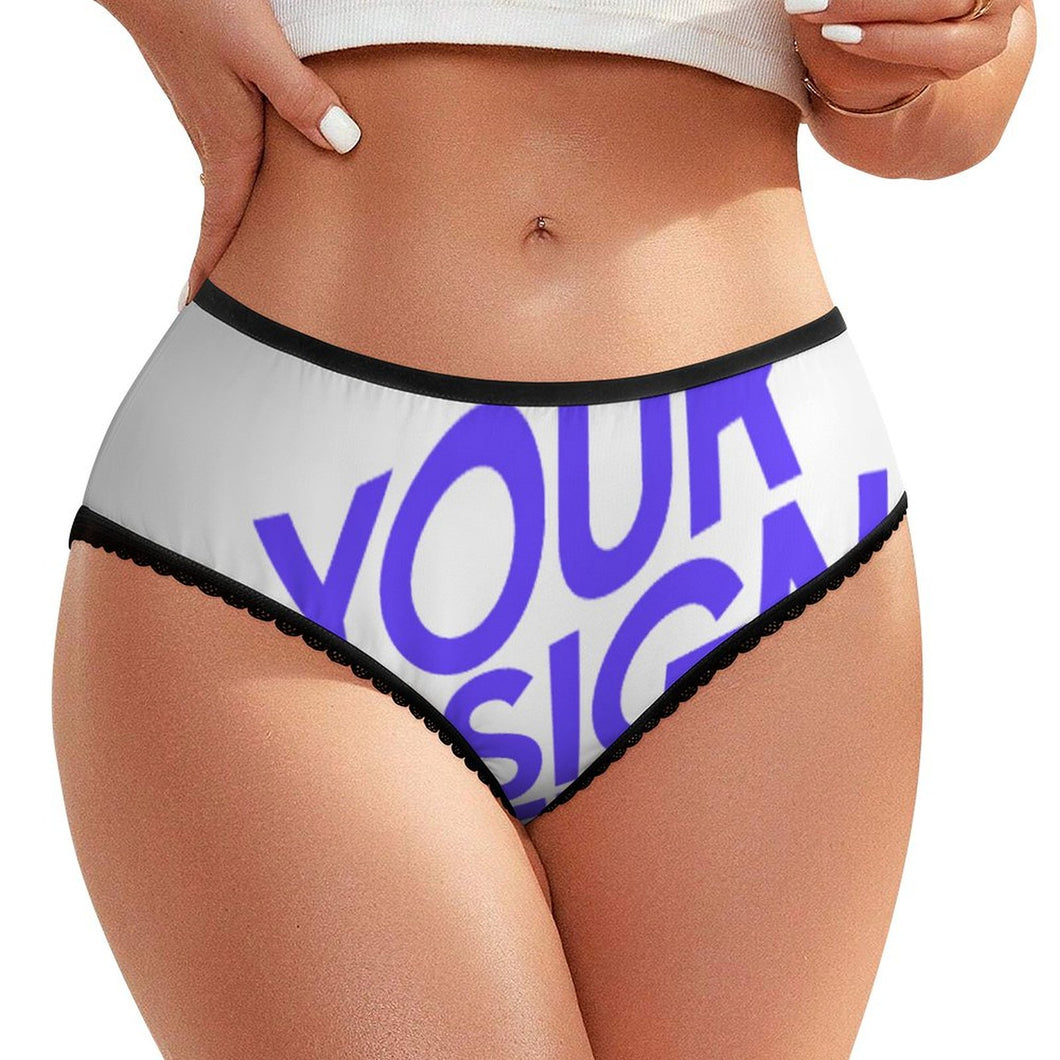 Einzelbilddruck Damen / Frauen Slip Spitzenunterwäsche LM500 mit Fotos Muster Text Logo selbst gestalten und bedrucken
