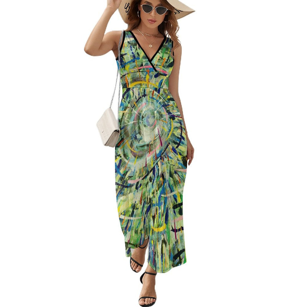 Ärmelloses Kleid mit Foto bedrucken | Damen V-Kleid selbst gestalten