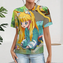 Lade das Bild in den Galerie-Viewer, Damen Polo-Shirt personalisieren | Piqué-Shirt mit eigenem Design
