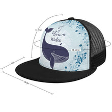 Lade das Bild in den Galerie-Viewer, Trucker Snapback selbst gestalten | Flat Brim Cap mit Netz bedrucken

