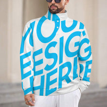 Lade das Bild in den Galerie-Viewer, Unisex Sweatshirt mit langen Ärmeln und Stehkragen mit Foto Design Motiv Text selbst gestalten und bedrucken
