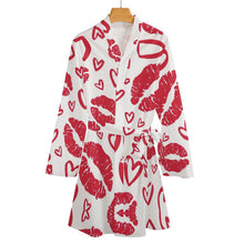 Lade das Bild in den Galerie-Viewer, Satin-Kimono Personalisierbar | Morgenmantel mit Gürtel | S-XL
