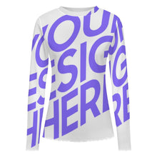 Lade das Bild in den Galerie-Viewer, Einzelbilddruck Damen / Frauen Langärmeliges Mesh T-Shirt SDS2504 mit Foto Design Motiv Text selbst gestalten und bedrucken
