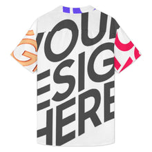 Lade das Bild in den Galerie-Viewer, Multi-Image-Design Herren / Männer Kurzarmhemd mit flachem Saum und ohne Taschen DCS07 mit Foto Design Motiv Text selbst gestalten und bedrucken
