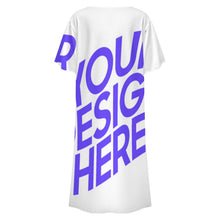 Lade das Bild in den Galerie-Viewer, Einzelbild-Design Damen / Frauen Kragenloses Longshirt LM501 mit Foto Design Motiv Text selbst gestalten und bedrucken
