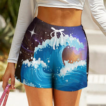 Lade das Bild in den Galerie-Viewer, Damen Sportshorts mit hohem Bund | High Waist Shorts selbst gestalten
