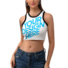 Lade das Bild in den Galerie-Viewer, Schönes Crop Top NZ107 mit Racerback-Rückenausschnitt - Damen / Frauen - selbst gestalten und bedrucken
