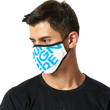 Lade das Bild in den Galerie-Viewer, Atmungsaktive Mund-Nasen-Maske KZ12 Gesichtsmaske waschbar selbst gestalten
