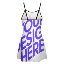 Lade das Bild in den Galerie-Viewer, Multi-Image-Druck Damen / Frauen Sportliches Freizeitkleid Sommer-Kleid Mode-Kleid NZ049 mit Fotos Muster Text Logo selbst gestalten und bedrucken
