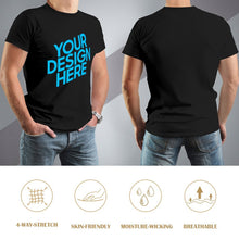 Lade das Bild in den Galerie-Viewer, Vorderseite-Druck Frontprint T-Shirt Kurzarm T-Shirt Print-Shirt Herren / Männer - selbst gestalten und bedrucken
