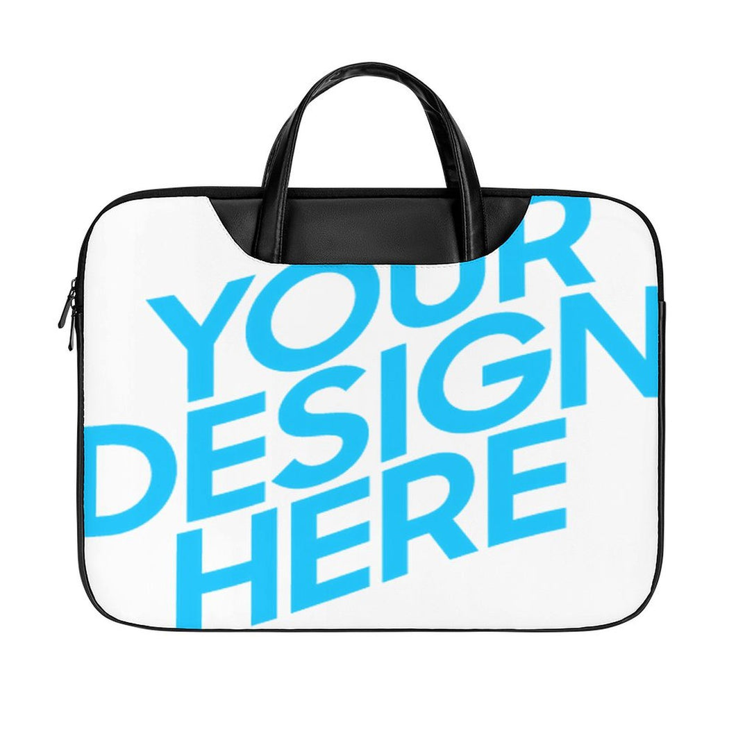 Laptoptasche Notebooktasche Businesstasche aus Leder mit Foto Design Motiv Text selbst gestalten und bedrucken