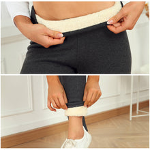 Lade das Bild in den Galerie-Viewer, Thermoleggins Super Dicke Lang High Waist Fleece Hose Winter Warme Jogginghose Grössen Elastische Strumpfhosen Damen Frauen mit Foto Text selbst gestalten und bedrucken
