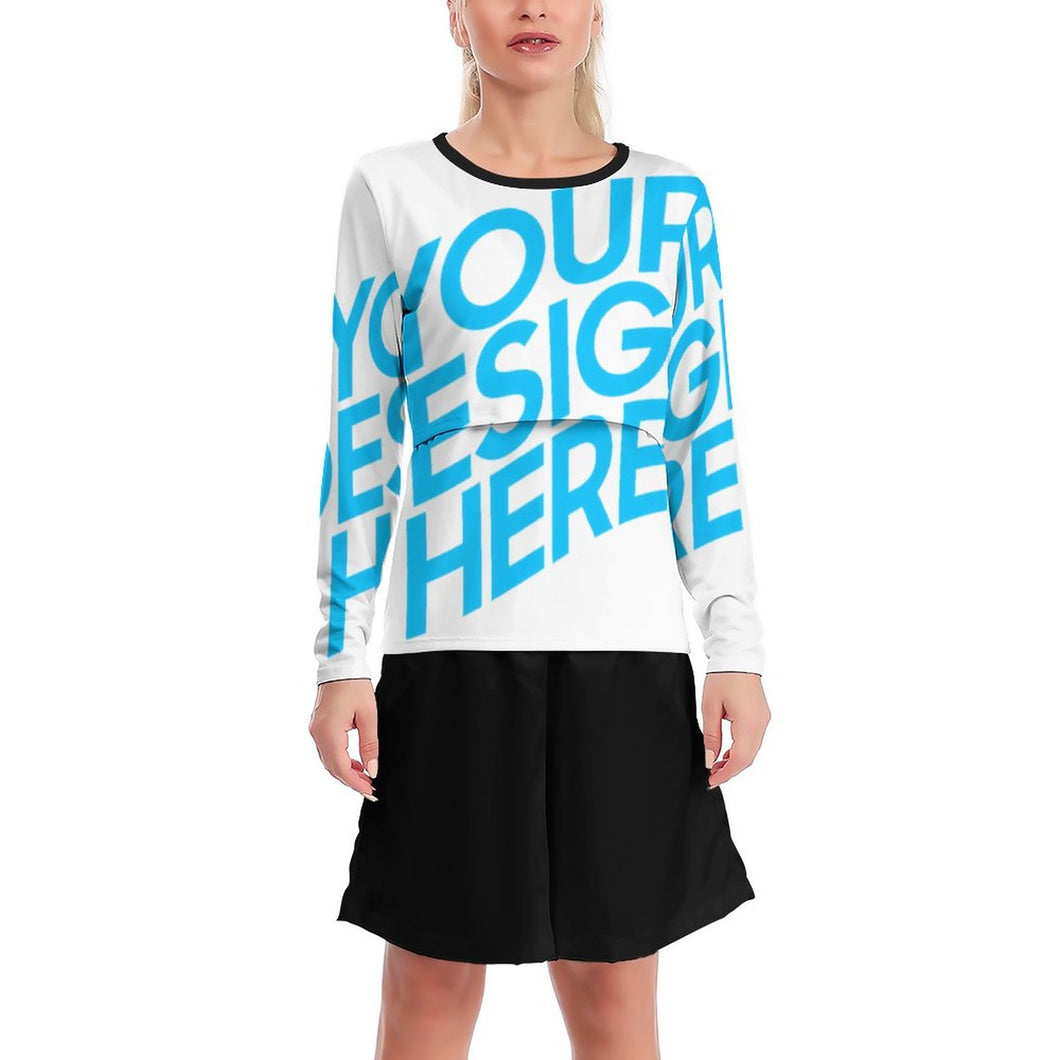Nursing Tops Still-T-Shirt Langarmshirt SY011 - Damen / Frauen - selbst gestalten und bedrucken
