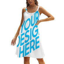 Lade das Bild in den Galerie-Viewer, Ärmelloses Kleid Trägerkleid für Damen Frauen mit Foto Text selbst gestalten und bedrucken
