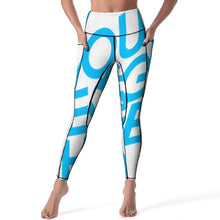 Lade das Bild in den Galerie-Viewer, Einzelbilddruck Yoga Hose Sport Leggings Sporthose Fitnesshose CE003 mit Fotos Muster Text Logo selbst gestalten und bedrucken
