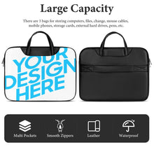 Lade das Bild in den Galerie-Viewer, Laptoptasche Notebooktasche Businesstasche aus Leder mit Foto Design Motiv Text selbst gestalten und bedrucken
