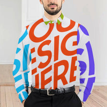 Lade das Bild in den Galerie-Viewer, Multi-Image-Druck Herren / Männer Langarmhemd Basic Long Sleeve Shirt mit All Over Print 3M38 mit Fotos Muster Text Logo selbst gestalten und bedrucken
