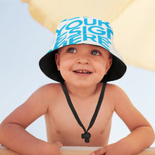 Lade das Bild in den Galerie-Viewer, Einzelbilddruck Personalisierter Wendbarer Eimerhut Fischerhut für Kinder mit Fotos Muster Text Logo selbst gestalten und bedrucken
