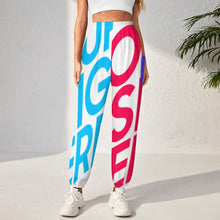 Lade das Bild in den Galerie-Viewer, Multi-Image-Design Yoga Hose Jogginghose Damen Pumphose Sporthose Freizeithose JJ1228 mit Foto Design Motiv Text selbst gestalten und bedrucken
