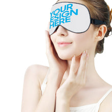Lade das Bild in den Galerie-Viewer, Schlafmaske Augenmaske Schwarz selbst gestalten und bedrucken
